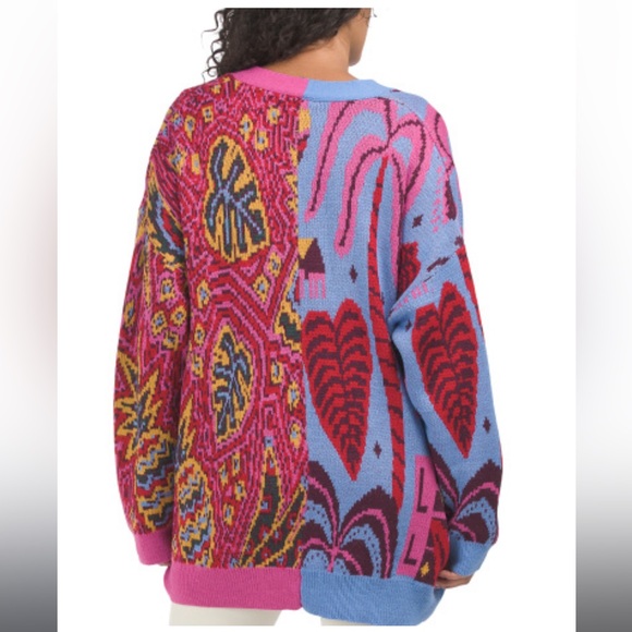 FARM RIO Mixed Printed Button Down Cardigan - Picture 6 of 7